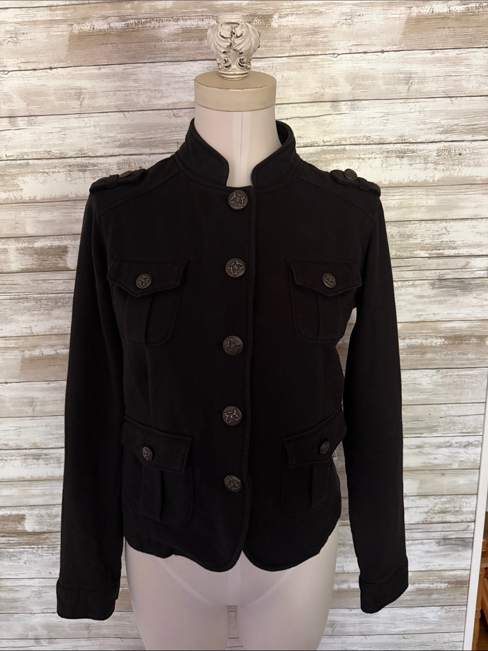 Self Esteem Black Military-Style Women's Blazer jacket